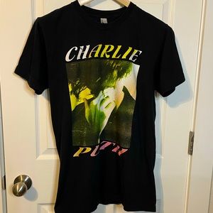 American Apparel black Charlie Puth graphic band tee unisex sz M